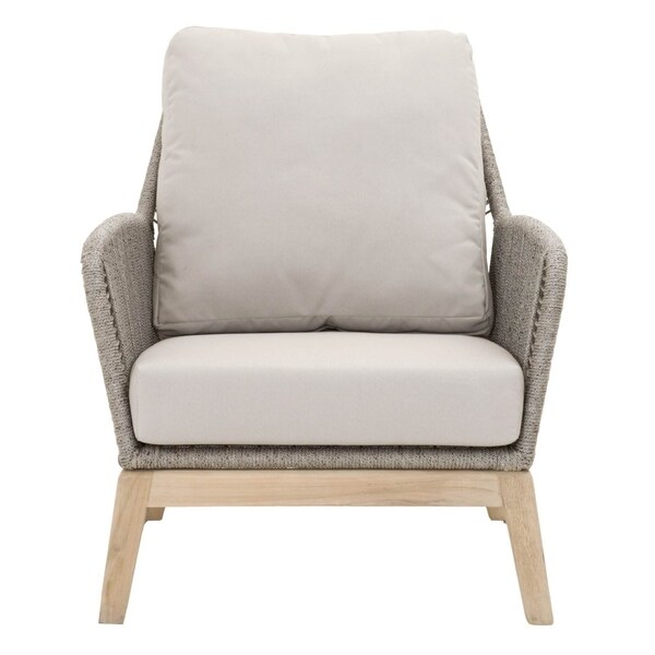 Shop Comfortable Wicker Loom Outdoor Club Chair Gray On