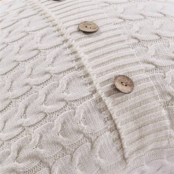 Shop Double Cable Knit Pillow Cover Cushion Cover For Home Decor