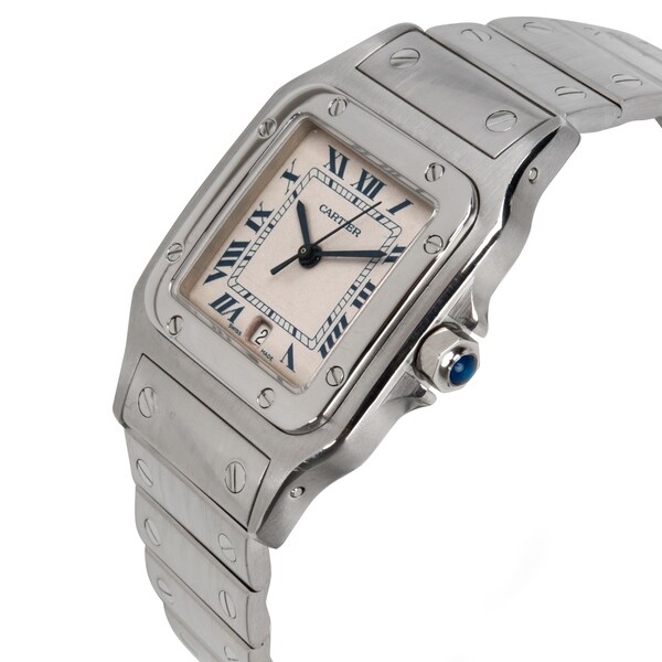 pre owned cartier santos mens watch