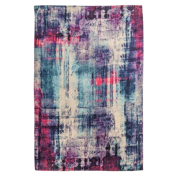 Unbelievable Mats 20" x 32" Abstract Cotton Chenille Mulitpurpose Mat - 20" x 32"