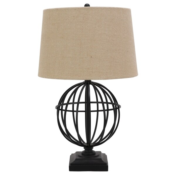 iron sphere table lamp