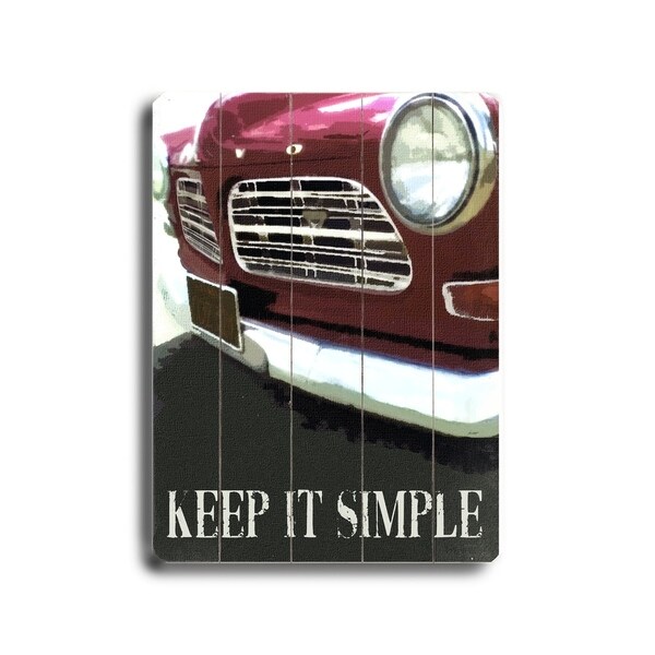 Keep it Simple - Planked Wood Wall Decor by Lisa Weedn