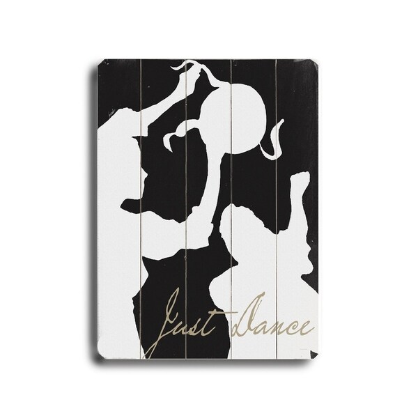 Just Dance - Planked Wood Wall Decor by Lisa Weedn