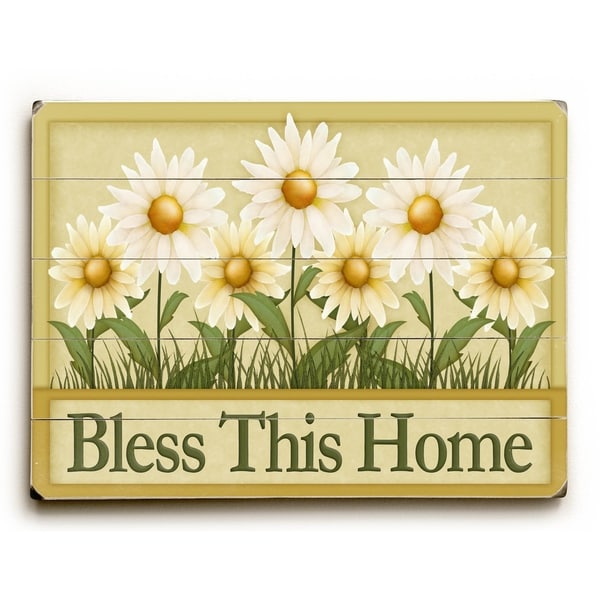 Bless This House - Planked Wood Wall Decor by Artehouse