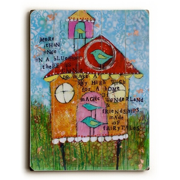 More Than Once - Planked Wood Wall Decor by Cindy Wunsch
