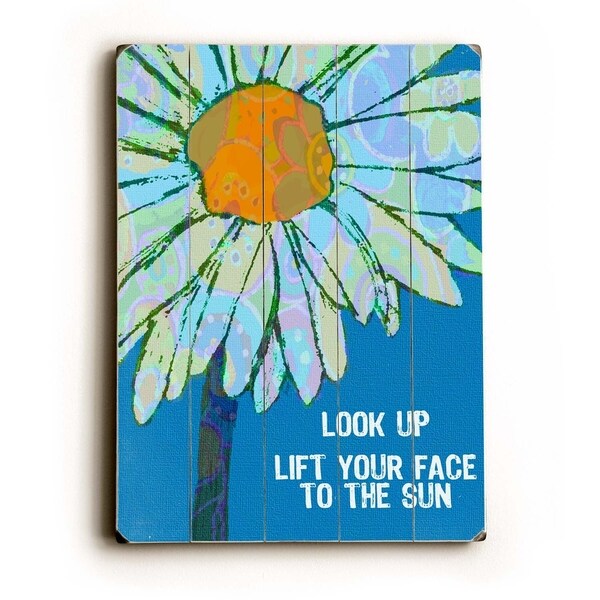 Look Up - Planked Wood Wall Decor by Lisa Weedn