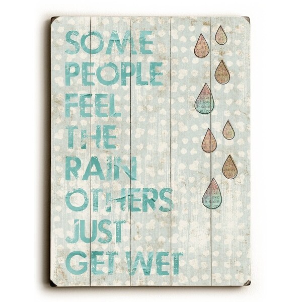 Some People - Planked Wood Wall Decor by Cheryl Overton