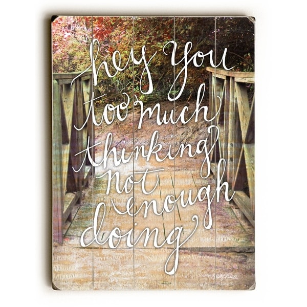 Hey You - Planked Wood Wall Decor by Misty Diller