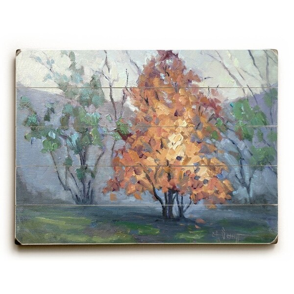 Blue Ridge Color - Planked Wood Wall Decor by Carol Schiff