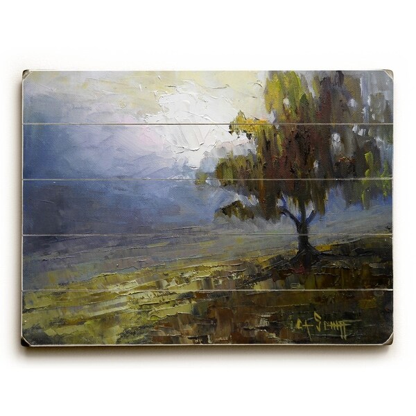 Old Dogwood tree - Planked Wood Wall Decor by Carol Schiff