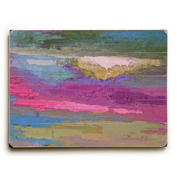 April Muse - Multi Planked Wood Wall Decor by Carol Schiff