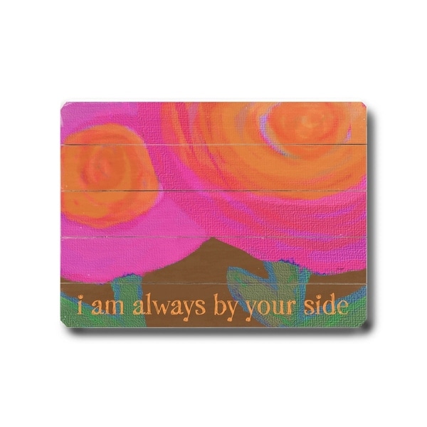 Always by your side - Planked Wood Wall Decor by Lisa Weedn