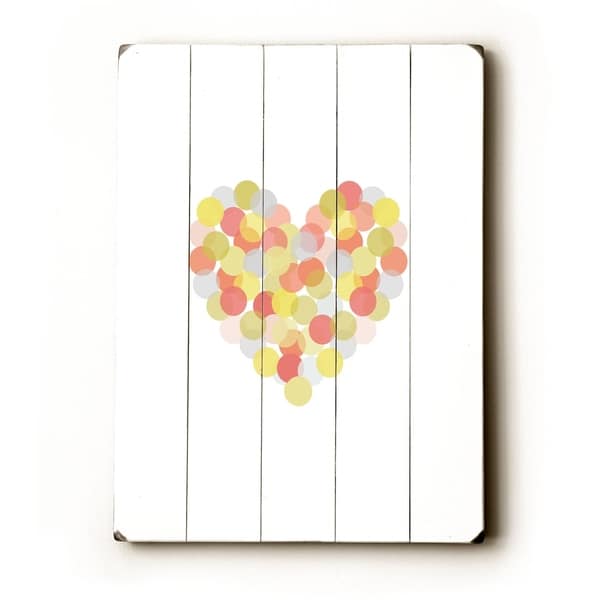 Spotted Love - Planked Wood Wall Decor by Amanda Catherine
