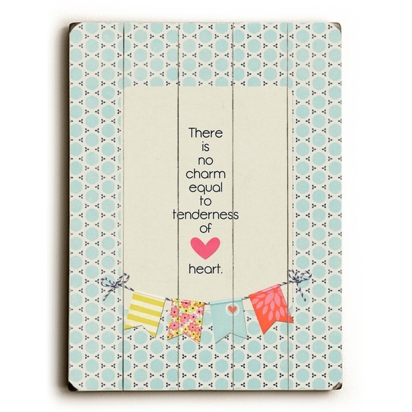 There is no Charm - Planked Wood Wall Decor by Cheryl Overton