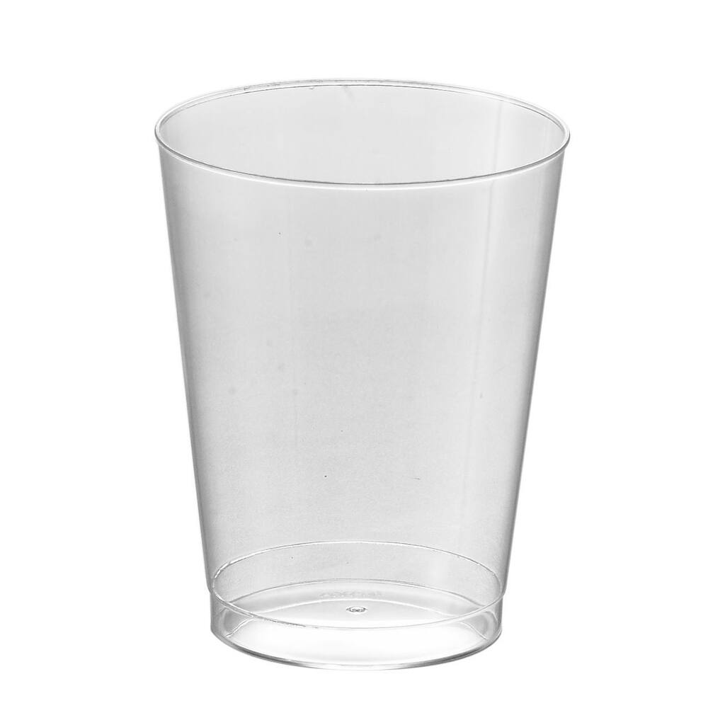 Kaya Collection - Disposable Round Hard Plastic Cups - Clear Tumblers