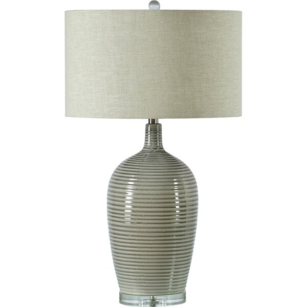 grey crystal table lamp