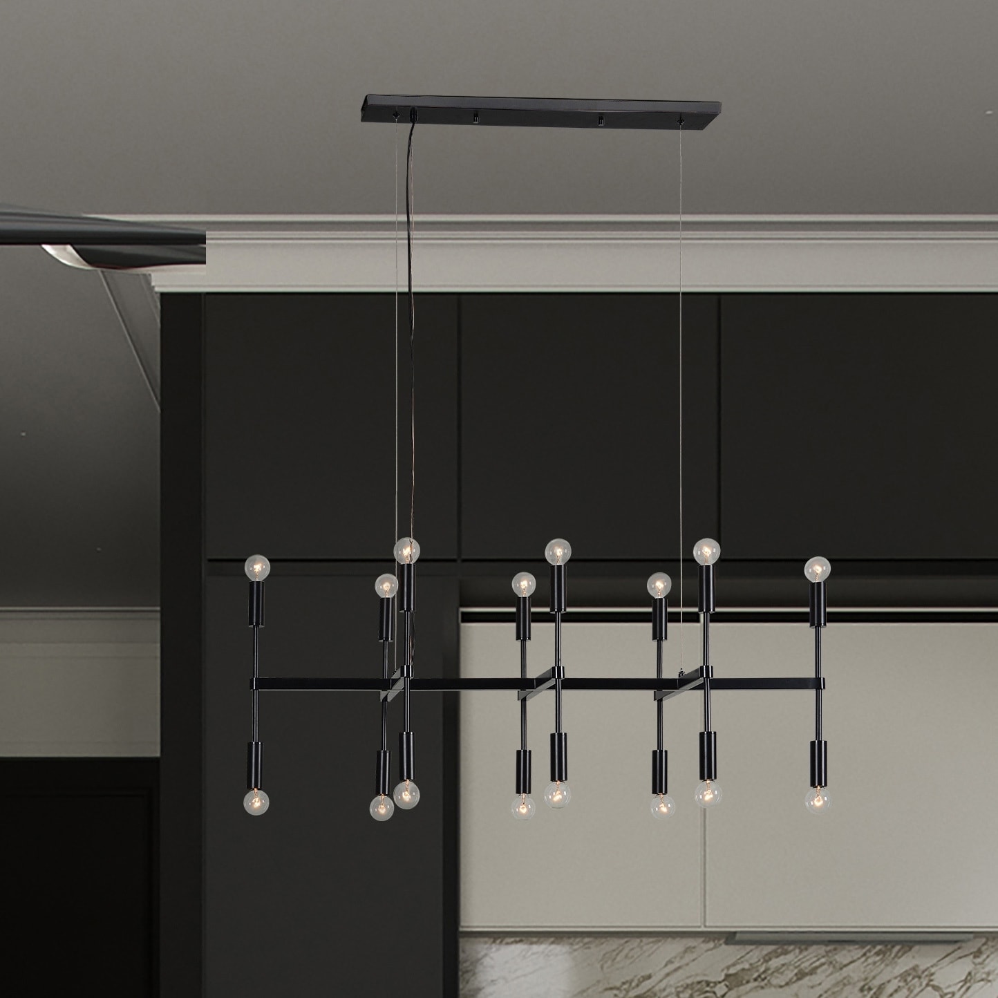 Strick & Bolton Komitas Oil-rubbed Bronze Iron Ceiling Fixture - Chandeliers For Bedrooms by Overstock.com