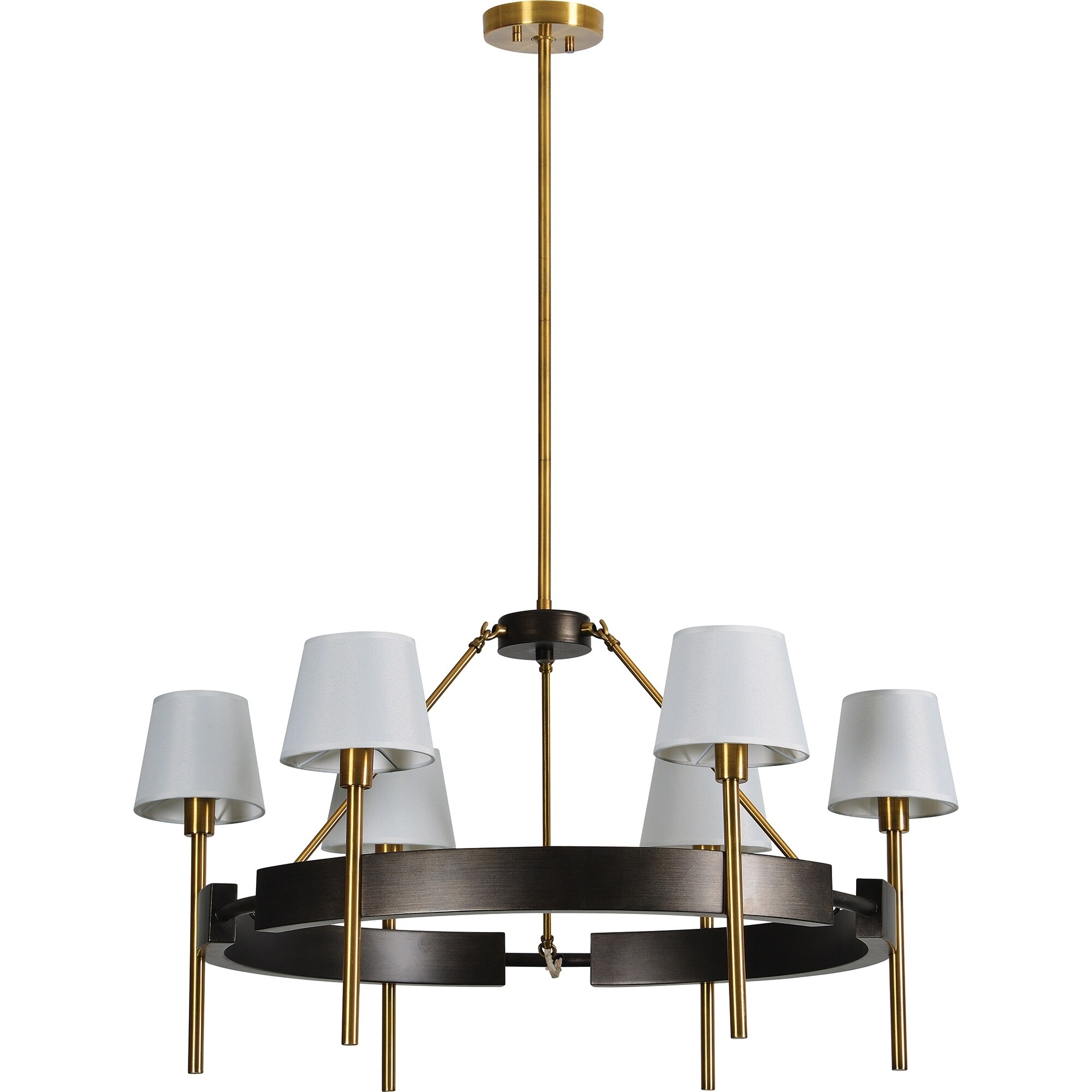 Renwil Trenton Graphite Bronze and Brushed Bronze Iron Ceiling Fixture - Chandeliers For Bedrooms by Overstock.com