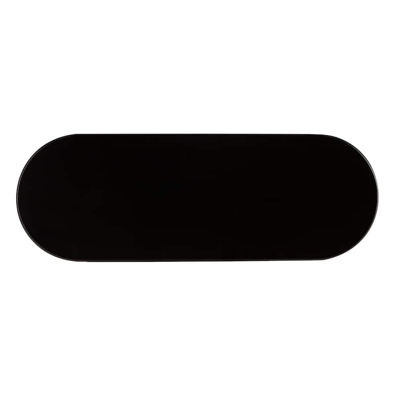 SEI Furniture Ringkobing Art Deco Bar Table with Shelves and Glassware Racks