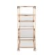 preview thumbnail 8 of 11, SEI Furniture Stovring Champagne Gold Mirrored Bar Cart