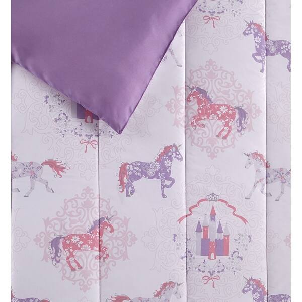 Shop Legends And Fairy Tales Purple Pink 4 Piece Comforter Set