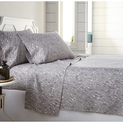 Vilano Choice Ultra-soft Deep Pocket Botanical 4-piece Printed Bed Sheet Set