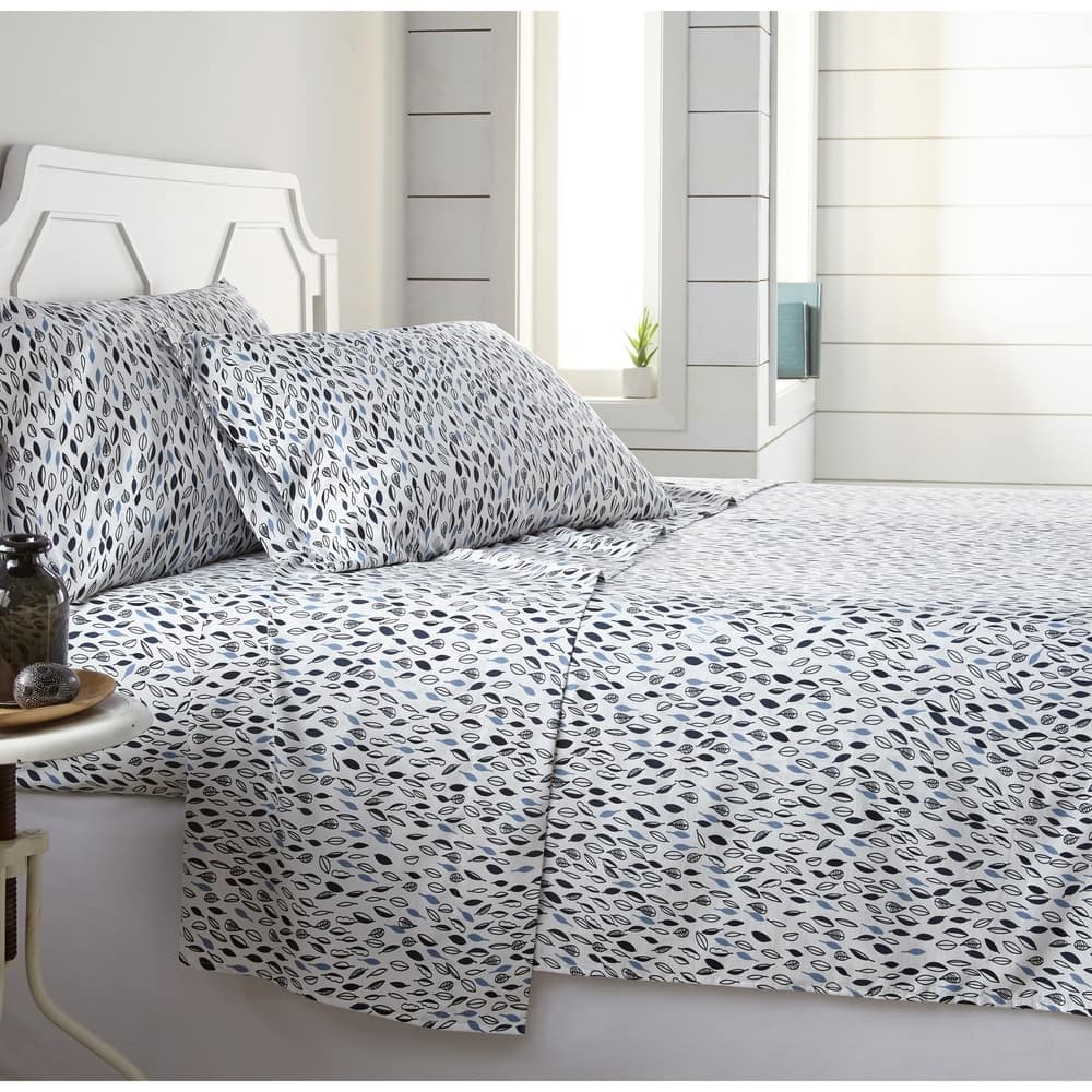 Vilano Choice Ultra-soft Deep Pocket Botanical 4-piece Printed Bed Sheet Set