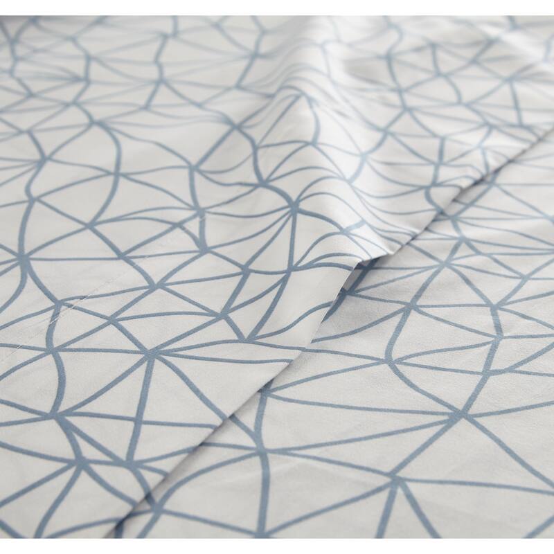 Vilano Choice Ultra-Soft Geometric Maze 4-piece Printed Bed Sheet Set