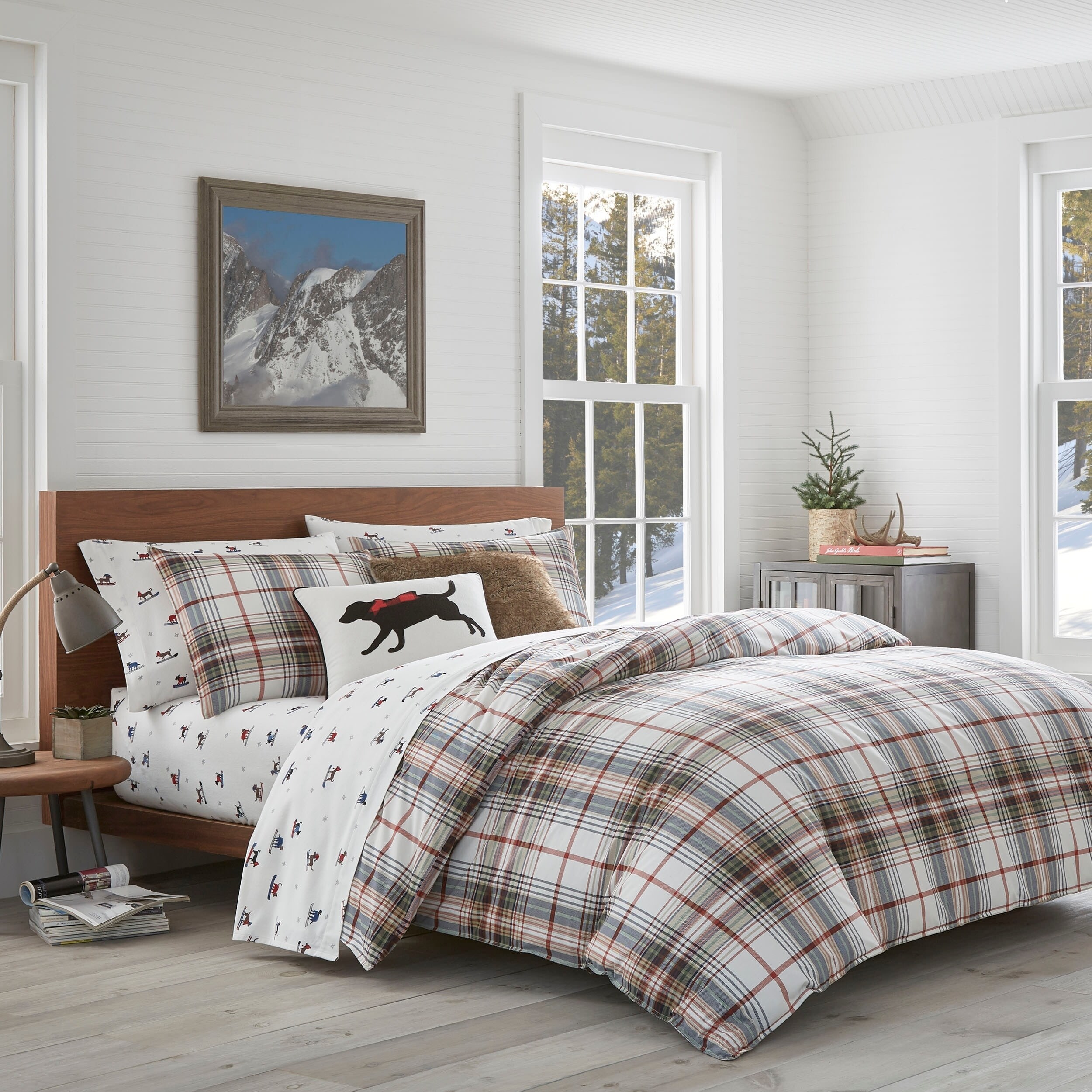 Alder Plaid Duvet Cover Set Full Queen Charcoal Eddie Bauer Duvet Cover Sets Home Urbytus Com