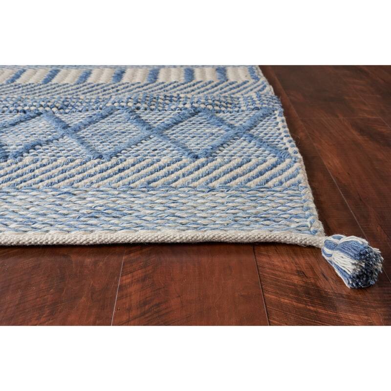Denim Nautical Tribals Hand-woven Rug