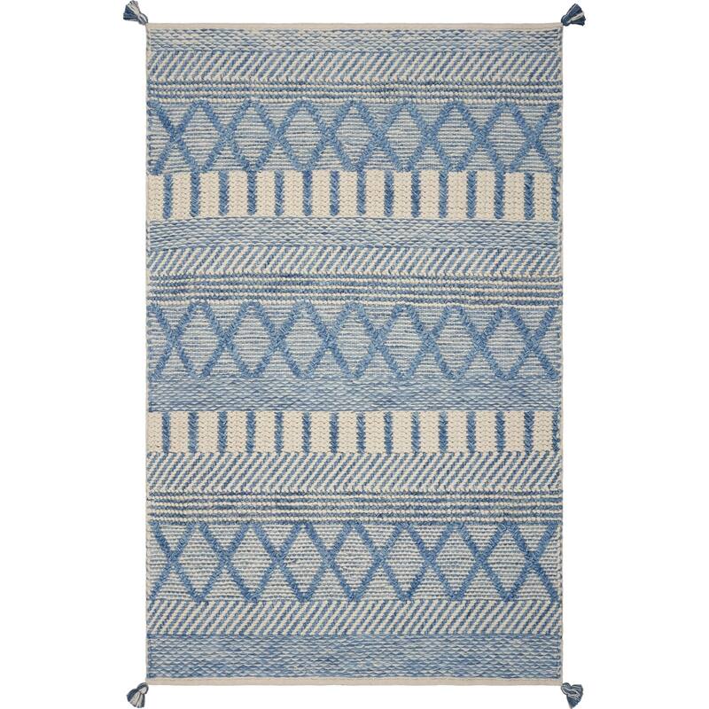 Denim Nautical Tribals Hand-woven Rug