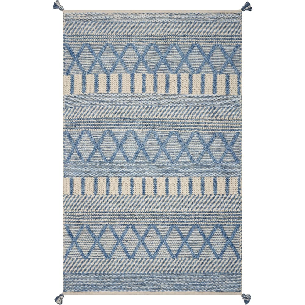 Denim Nautical Tribals Hand-woven Rug