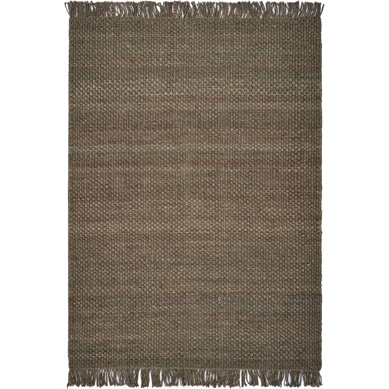 Natural Bondi Casual Boho Handwoven Jute Rug - 5' x 7' - Slate