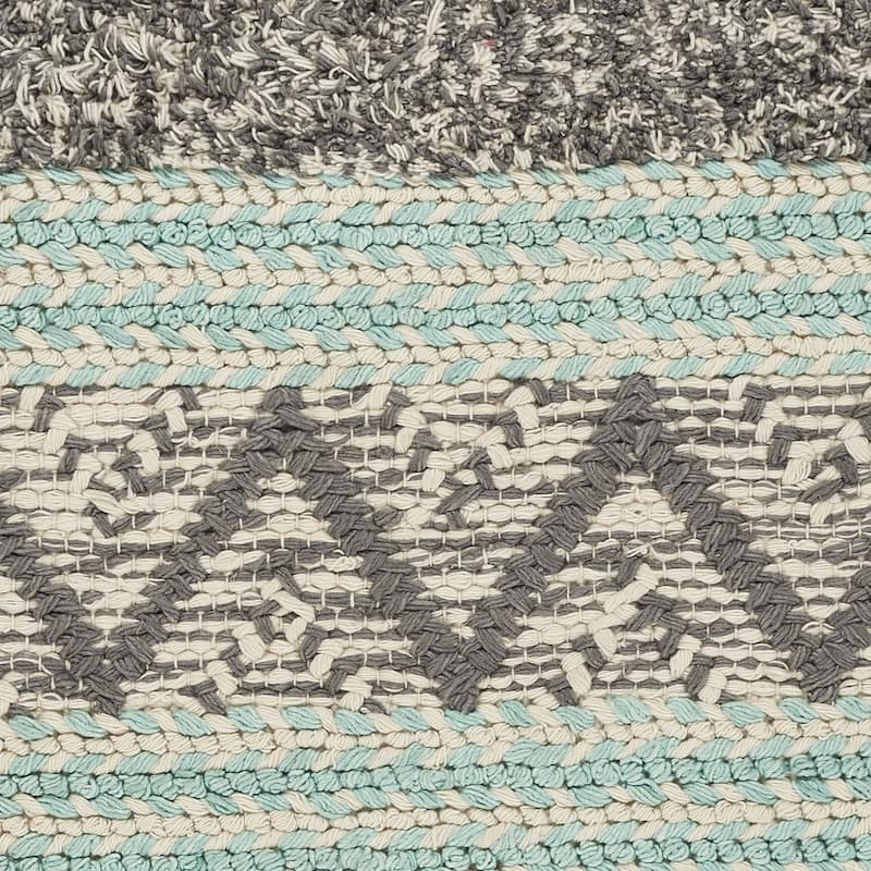 Hermosa Nautical Chevron Hand-tufted Rug