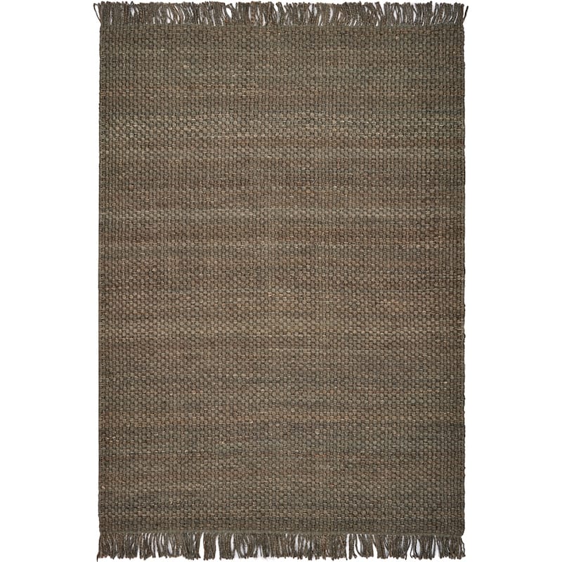 Natural Bondi Casual Boho Handwoven Jute Rug - 7'6" x 9'6" - Slate