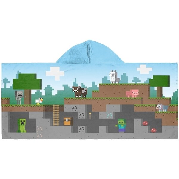 minecraft hooded towel