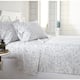 Option white/gray botanical print
