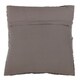 Two-Tone Leather Chindi Down Filled Throw Pillow - Thumbnail 1