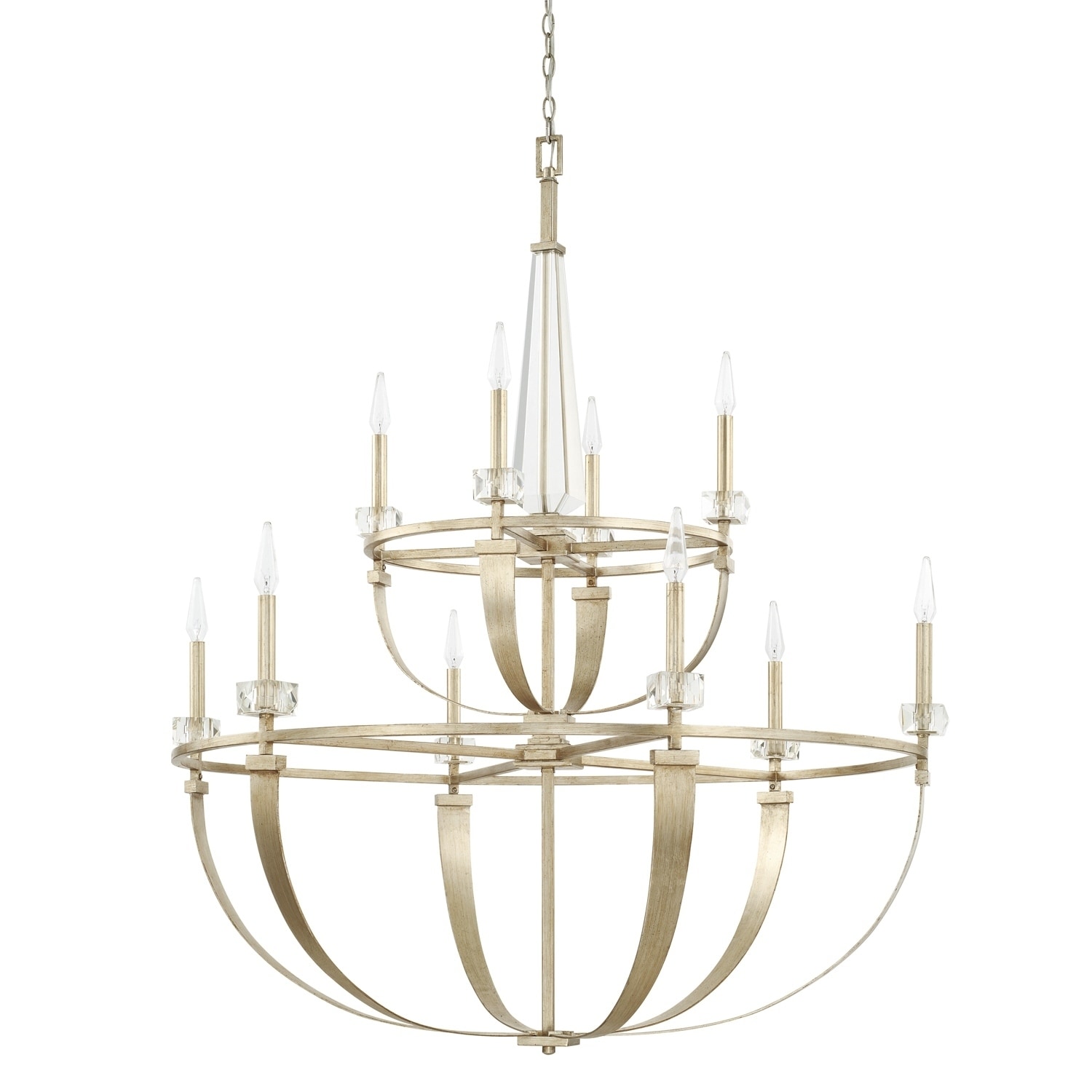 Karina 10-light Winter Gold Chandelier - Chandeliers For Bedrooms by Overstock.com