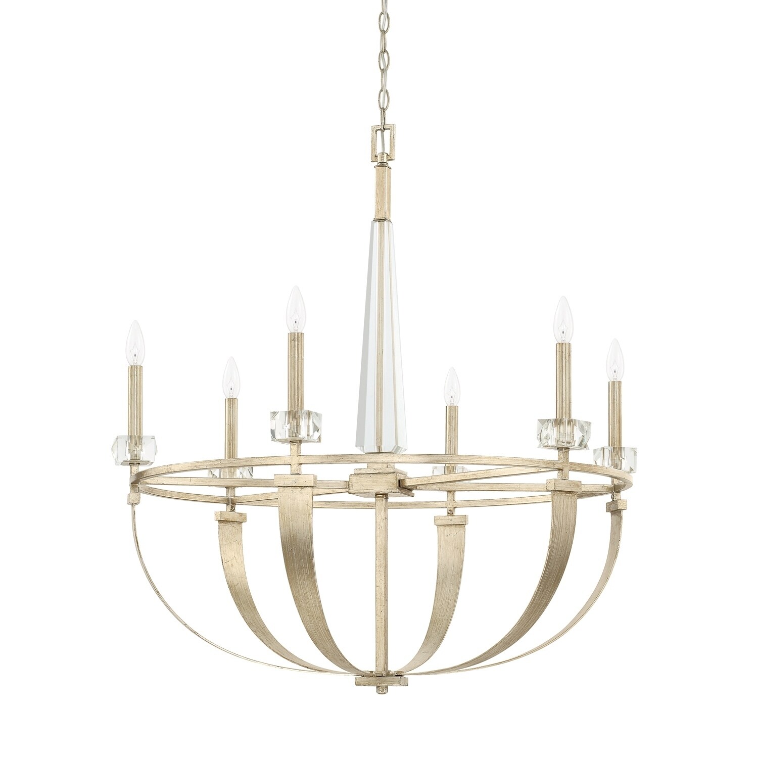 Karina 6-light Winter Gold Chandelier - Chandeliers For Bedrooms by Overstock.com