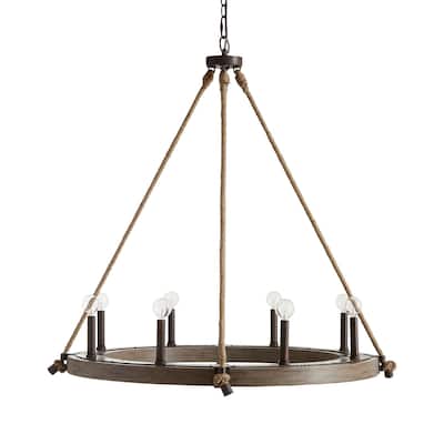 Tybee 8-light Nordic Grey Chandelier