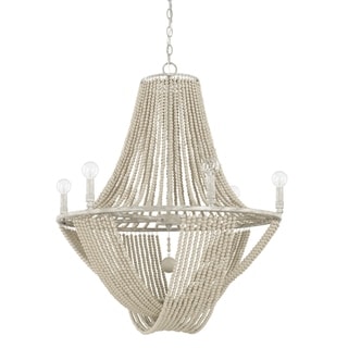 Kayla 6-light Mystic Sand Chandelier