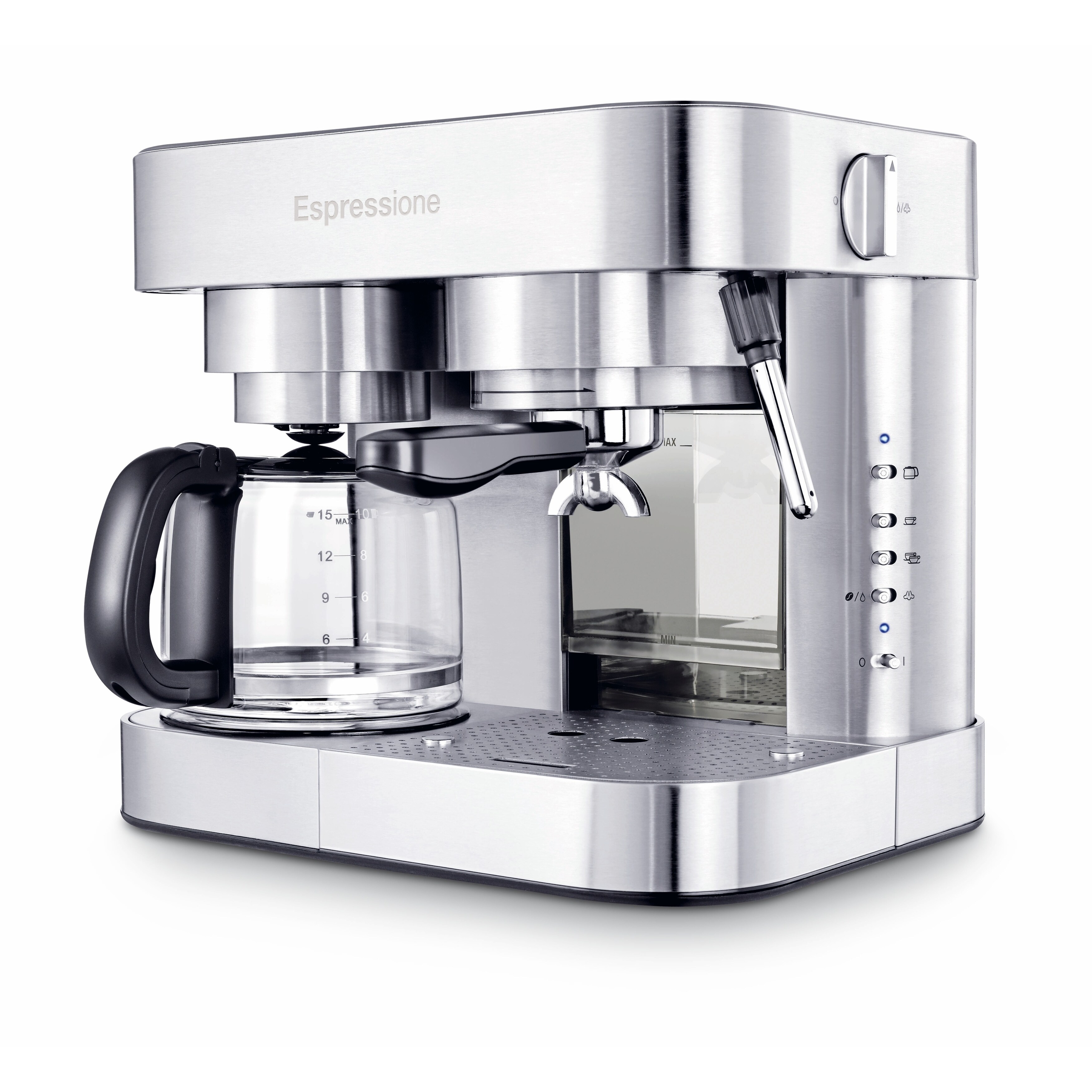 Combination Espresso Machine & 10-Cup Drip Coffeemaker