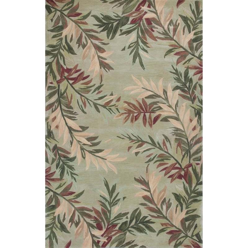 Domani Classics Rustic Leaves Hand-tufted Wool Rug