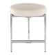 preview thumbnail 54 of 60, Silver Orchid Bellamy Vanity Stool with velvet seat White/Chrome