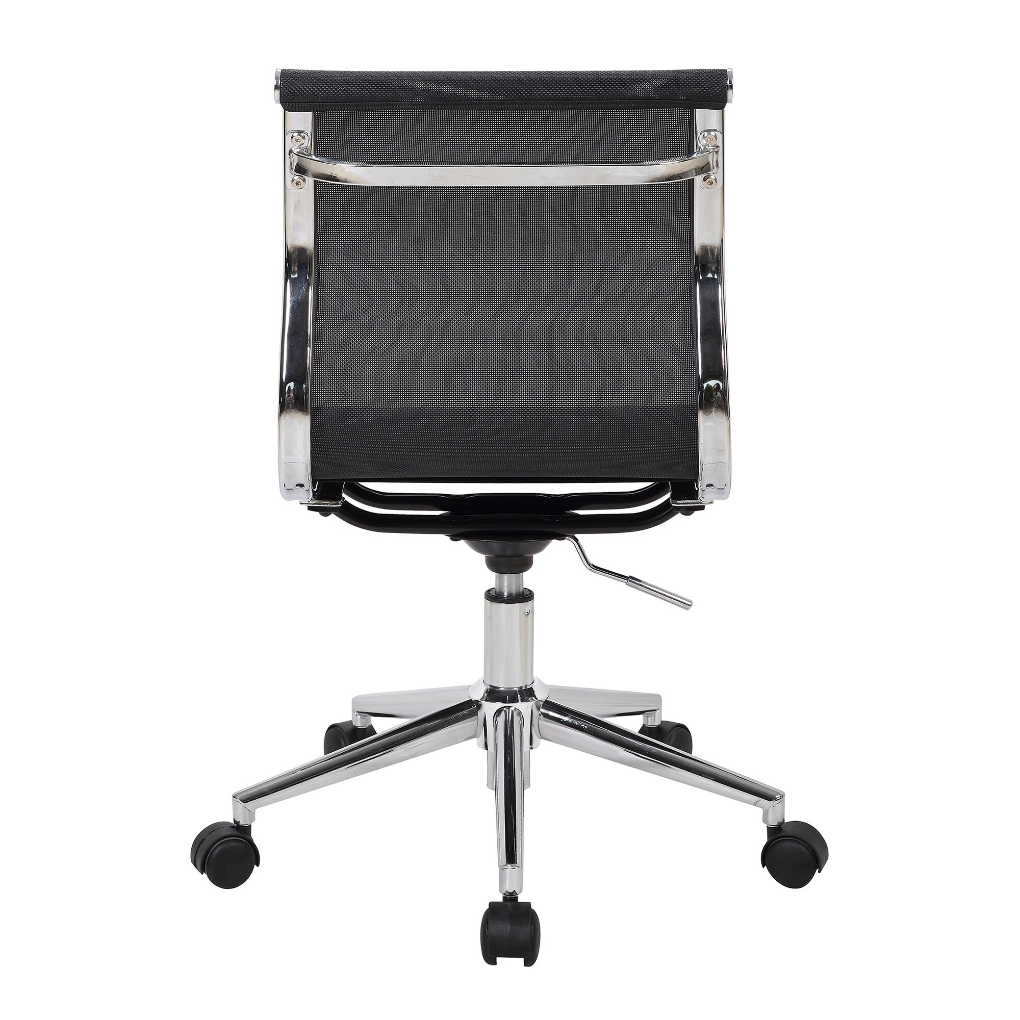 Shop Porch Den Bixby Chrome And Mesh Task Chair Overstock