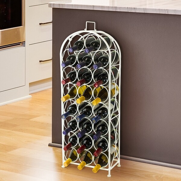 Holds 23 Bottles of Wine Sorbus Bordeaux Chateau Wine Rack French Style