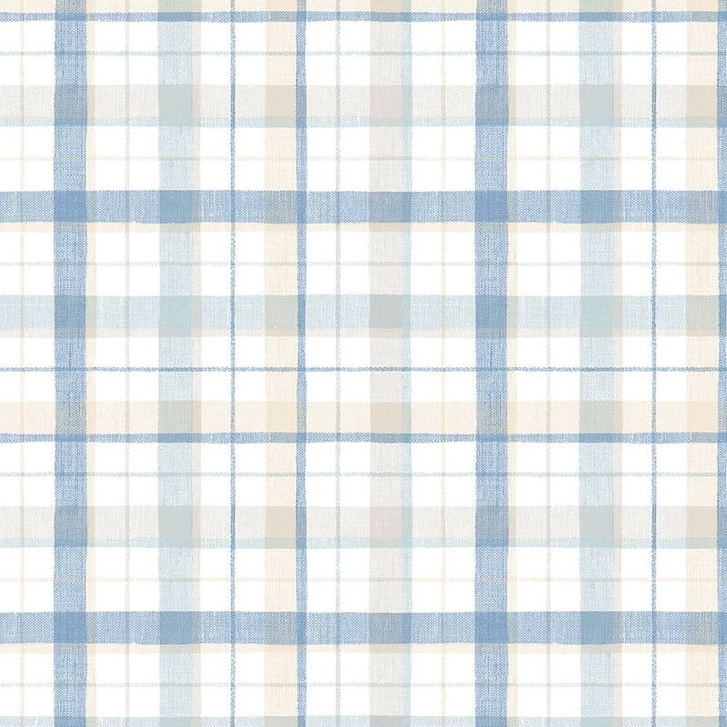 Linen Plaid Wallpaper
