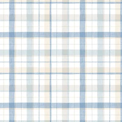 Linen Plaid Wallpaper