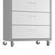 preview thumbnail 6 of 7, Fortress Textured Metal 31.5" Garage Mobile Chest with 3 Full Extension Drawers in Grey